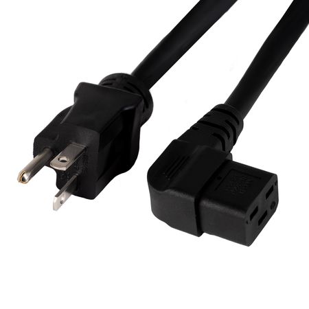 WattBox® C19 20A Power Cords - 3 ft | Right                                                                                    