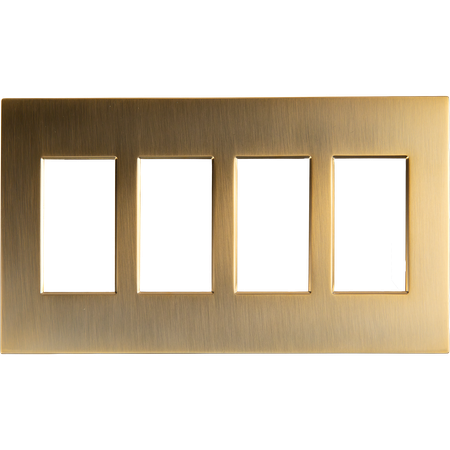 Control4® Contemporary 4 Gang Faceplate - Satin Bronze                                                                         