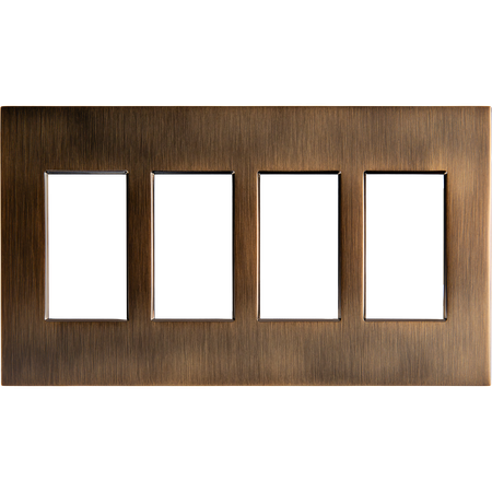 Control4® Contemporary 4 Gang Faceplate - Antique Bronze                                                                       