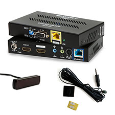 Binary™ 520 Series 1080p HDBaseT Long-Range Extender with IR, RS-232 & Ethernet + IR Kit 