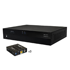 Binary™ 520 Series HDBaseT 6x4+2 Matrix Switcher with (3) HDBaseT Receivers (230') with POC Kit 