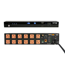 WattBox® IP Power Conditioner with OvrC Connect Faceplate Kit | 12 Controlled Outlets 