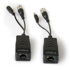 Wirepath™ Surveillance Passive Video & Power Balun with RJ45 - Pair 