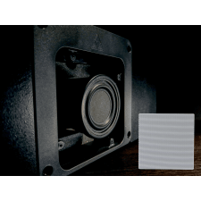 Triad Designer Series In-Ceiling Full Range Speaker w/ 4' Frameless Grille (Square | Stock) 