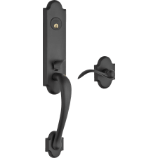 Baldwin Boulder 3/4 Escutcheon Handleset Entry Kit - Right Hand | Distressed Oil Rubbed Bronze 