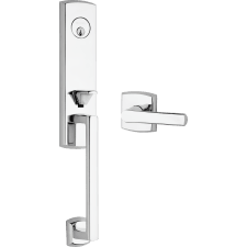 Baldwin Soho 3/4 Escutcheon Handleset Entry Kit - (Left Hand | Polished Chrome) 