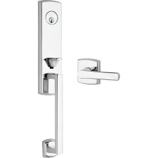 Baldwin Soho 3/4 Escutcheon Handleset Entry Kit - Left Hand | Polished Chrome 