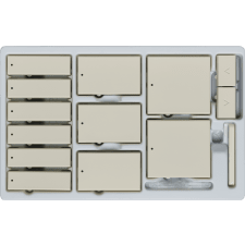 Control4® Contemporary Configurable Keypad Color Kit - Biscuit                                                                 
