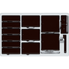 Control4® Contemporary Configurable Keypad Color Kit - Brown                                                                   