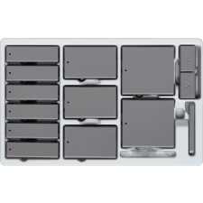Control4® Contemporary Configurable Keypad Color Kit - Gray                                                                    