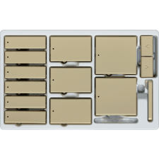 Control4® Contemporary Configurable Keypad Color Kit - Ivory