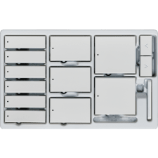 Control4® Contemporary Configurable Keypad Color Kit - Snow White