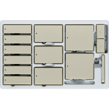 Control4® Contemporary Keypad Dimmer Color Kit - Light Almond                                                                  