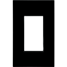 Control4® Contemporary 1 Gang Faceplate - Black                                                                                