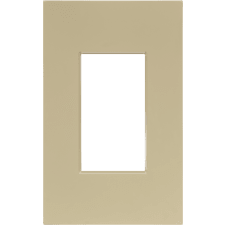 Control4® Contemporary 1 Gang Faceplate - Ivory                                                                                