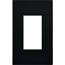 Control4® Contemporary 1 Gang Faceplate - Midnight Black                                                                       
