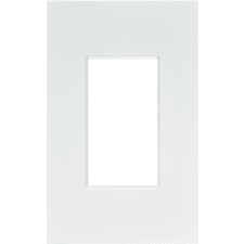 Control4® Contemporary 1 Gang Faceplate - White                                                                                