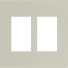 Control4® Contemporary 2 Gang Faceplate - Biscuit                                                                              