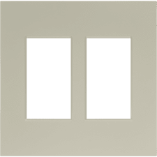 Control4® Contemporary 2 Gang Faceplate - Light Almond