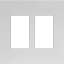 Control4® Contemporary 2 Gang Faceplate - Snow White