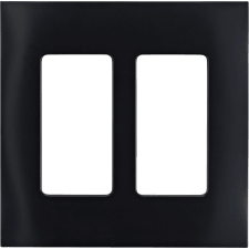 Control4® 2 Gang Faceplate - Midnight Black 
