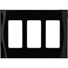 Control4® 3 Gang Faceplate - Black                                                                                             