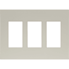 Control4® Contemporary 3 Gang Faceplate - Biscuit                                                                              