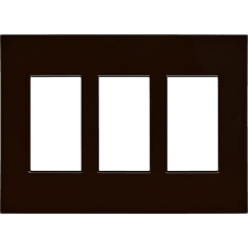 Control4® Contemporary 3 Gang Faceplate - Brown