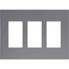 Control4® Contemporary 3 Gang Faceplate - Gray                                                                                 