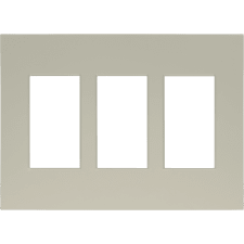 Control4® Contemporary 3 Gang Faceplate - Light Almond                                                                         