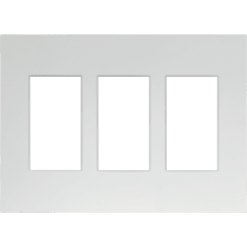 Control4® Contemporary 3 Gang Faceplate - Snow White