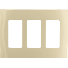 Control4® 3 Gang Faceplate - Ivory                                                                                             