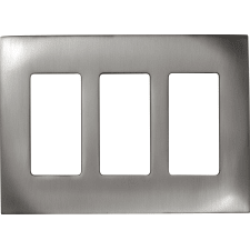 Control4® 3 Gang Faceplate - Matte Stainless 