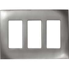 Control4® 3 Gang Faceplate - Matte Stainless