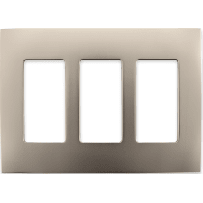 Control4® 3 Gang Faceplate - Satin Nickel 