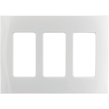 Control4® 3 Gang Faceplate - White                                                                                             