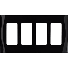 Control4® 4 Gang Faceplate - Black                                                                                             