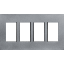 Control4® Contemporary 4 Gang Faceplate - Aluminum                                                                             