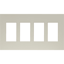 Control4® Contemporary 4 Gang Faceplate - Biscuit                                                                              