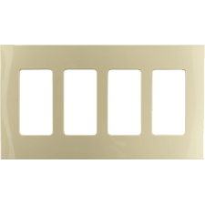 Control4® 4 Gang Faceplate - Ivory                                                                                             