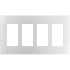 Control4® 4 Gang Faceplate - White                                                                                             