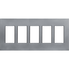 Control4® Contemporary 5 Gang Faceplate - Aluminum                                                                             