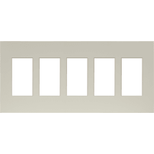 Control4® Contemporary 5 Gang Faceplate - Biscuit                                                                              