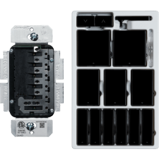 Control4® Contemporary 120V Keypad Dimmer - Black                                                                              