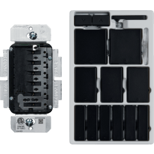Control4® Contemporary 227V Keypad Dimmer - Midnight Black                                                                     
