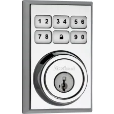 Kwikset SmartCode 910 Keyless Entry Contemporary Deadbolt - Polished Chrome 