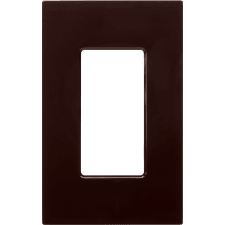 Control4® Contemporary 1 Gang Essential Faceplate - Brown 