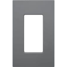 Control4® Contemporary 1 Gang Essential Faceplate - Gray                                                                       