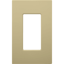 Control4® Contemporary 1 Gang Essential Faceplate - Ivory                                                                      