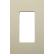 Control4® Contemporary 1 Gang Essential Faceplate - Light Almond                                                               